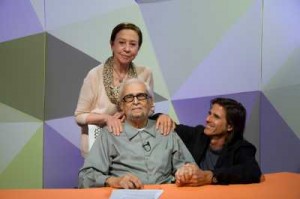 Sérgio Britto recebe Fernanda Montenegro e Walter Salles