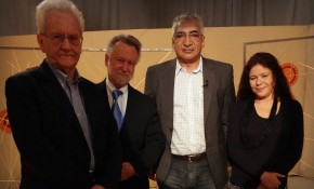 Pedro Xexéo, João Cândido Portinari, Luiz Carlos Azedo e Isabel Azevedo conversam sobre as obras de Portinari