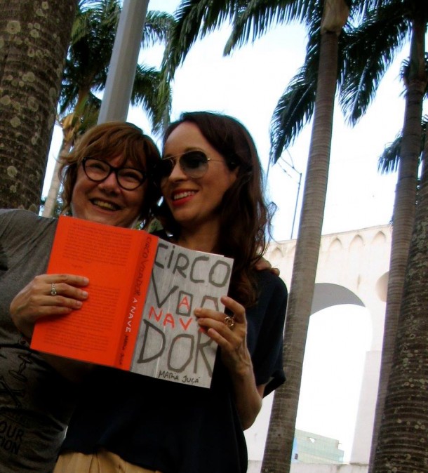 Maria Juçá e Liliane Reis durante entrevista no Circo Voador