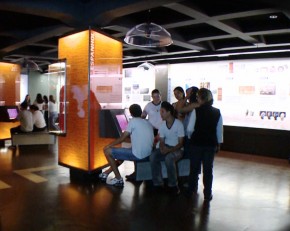 Exposição permanente instalada no segundo andar do prédio da Estação da Luz