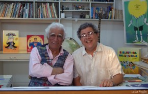 Zirado e o escritor Cesar Cardoso