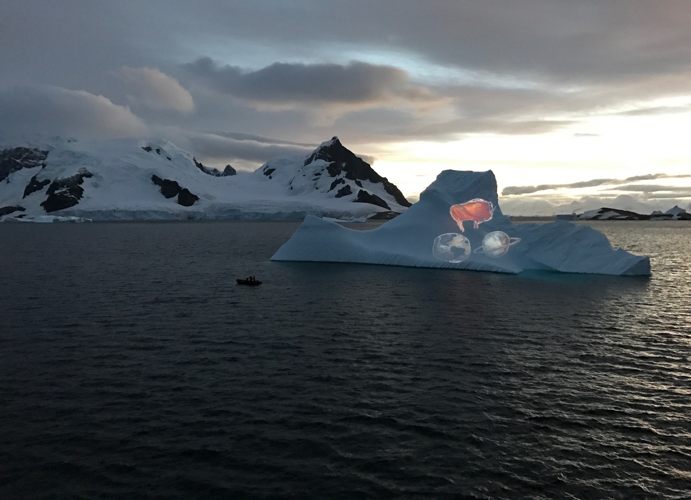 Desenho projetado em iceberg