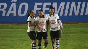 As meninas do Corinthians em campo (Crédito: Antônio Cícero_Site do Clube)