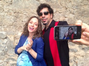 Liliane Reis e o músico Marcelo Vig