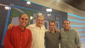 Sergio du Bocage, Márcio Guedes, Rodrigo Caetano e Ricardo Mazella estão "No Mundo da Bola"