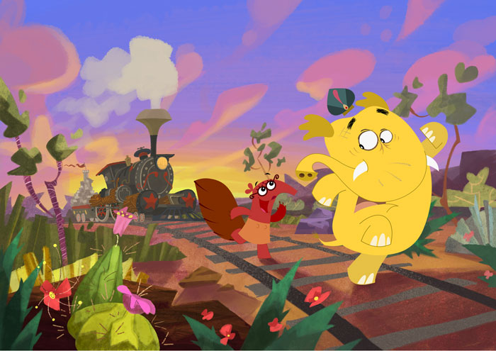 A série Tromba Trem leva paisagens, fauna e flora da América Latina ao universo da animação.