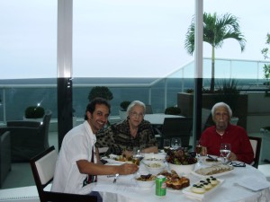 Marcelo Janot, Sérgio Britto e Barbara Heliodora