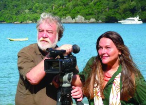 Paula Saldanha e Roberto Werneck na Ilha Grande