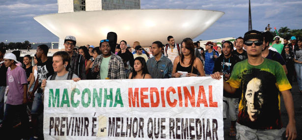 Marcha da Maconha, em Brasília (DF). Foto: Fabio Rodrigues Pozzebom/ Agência Brasil.