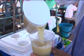 O tradicional caldo de cana é vendido nas feiras de Palmas