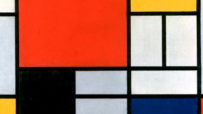 Quadro do pintor holandês Piet Mondrian