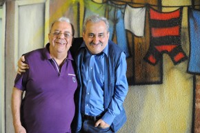 Os jornalistas Sérgio Cabral e Ancelmo Gois