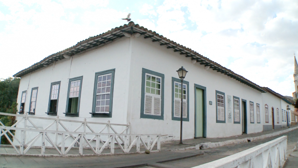 A casa histórica que abriga o Museu