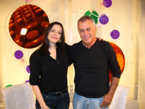 Maria Luisa e o produtor Diler Trindade