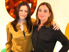 Maria Luisa e a roteirista Elena Soares