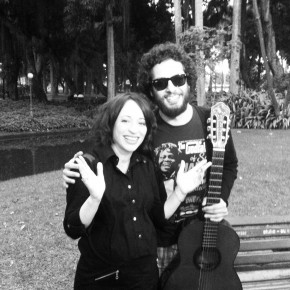 Liliane Reis e o cantor João Sabiá