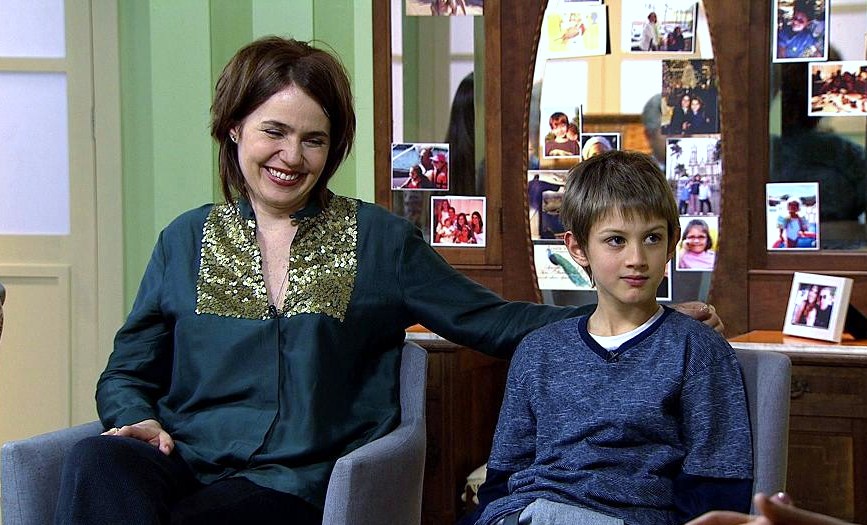 Carolina Kotscho e filho