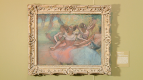Quatro bailarinas em cena - Hilare-Germain Edgar Degas (1885-1890)