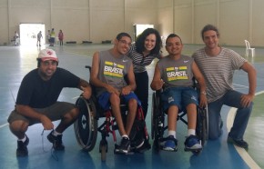 Equipe de bocha paralímpica treina no Rio