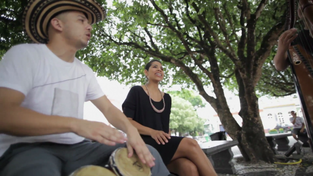 Bibiana e o músico colombiano que elegeu Manaus para viver