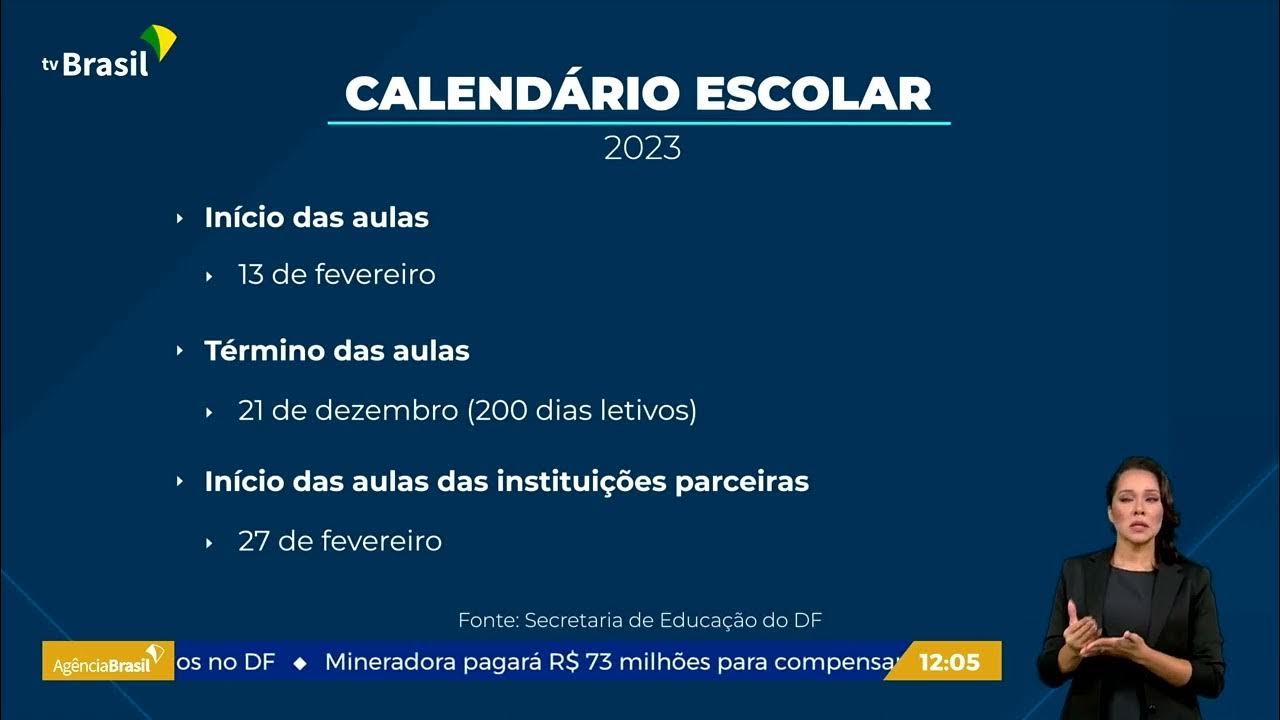 Calendários Escolares Da Rede Pública Do Df Para 2023 São Divulgados Repórter Df Tv Brasil 4569